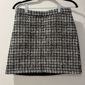 Black and White Tweed skirt